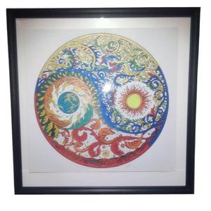 HOME DECOR ADULT COLORING PICTURE(FRAMED) WALL ART, HOME HANGING POSTERS,...